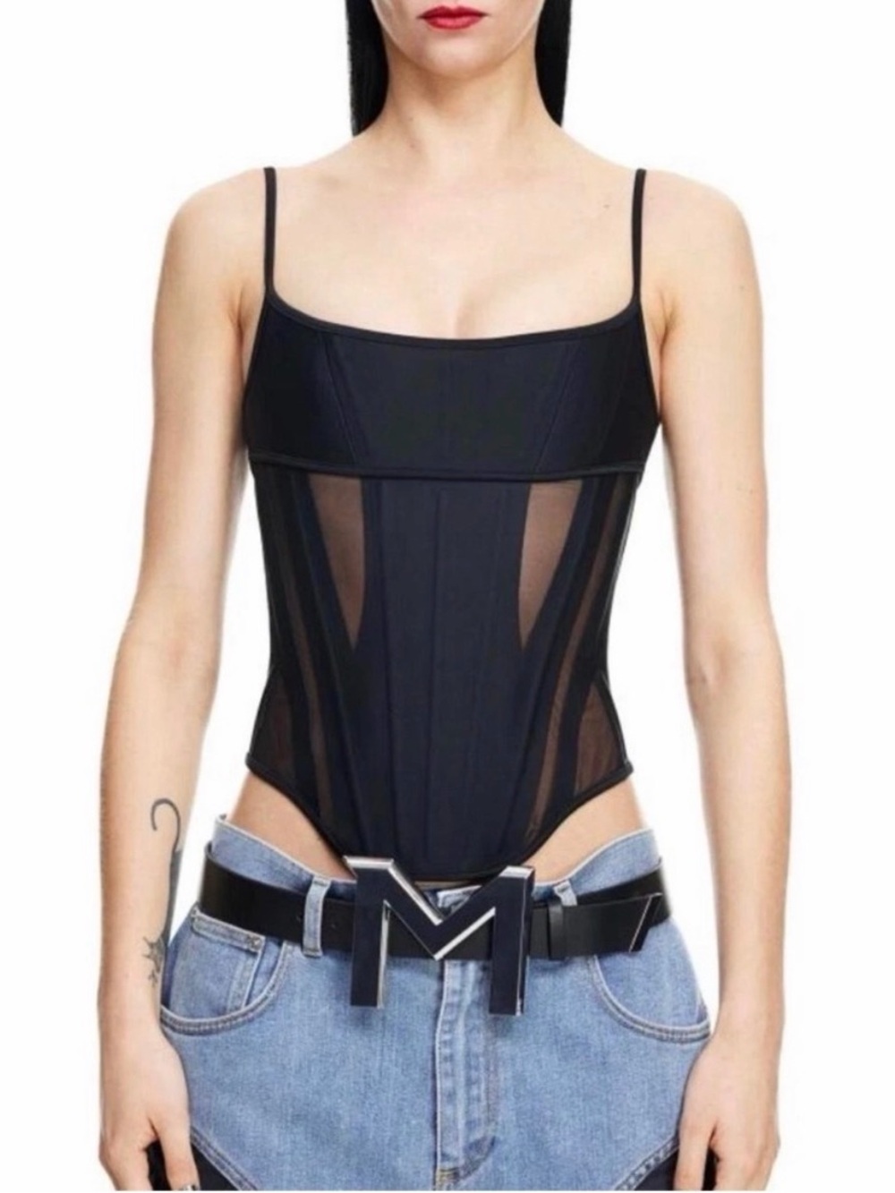 NWT Mugler x H&M Corset Top - Size M